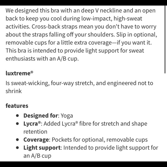 Lululemon Sweat Your Heart Out Bra - Picture 6 of 9